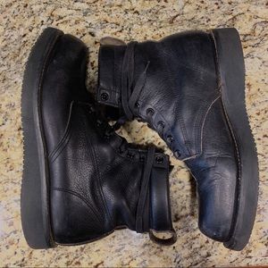 Broken Homme James Boot - Black Leather